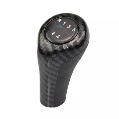 5 Speed Gear Shift Knob Carbon Fiber Style For BMW E30 E36 E46 E39 E34 Z3 E53 • $24.50