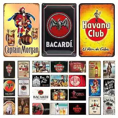 Rum Brand Vintage Metal Sign Captain Morgan Havana Funny  Bar Pub Club Man Cave • $12.99