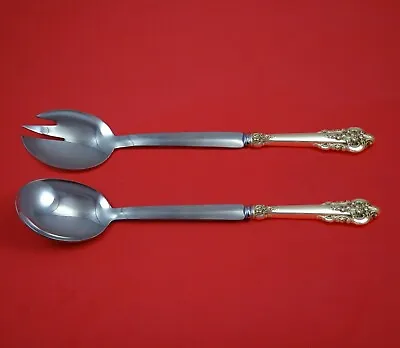 Grande Baroque By Wallace Sterling Silver Salad Serving Set Modern Custom Made • $152.10