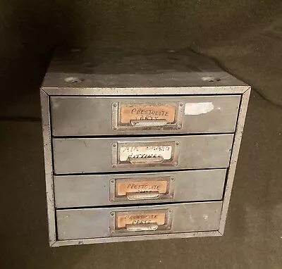 Vintage Industrial 4 Drawer Metal Parts Cabinet. • $52.99