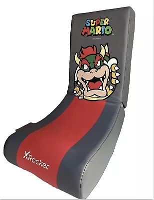 X Rocker Super Mario Spotlight Floor Rocker Kids Gaming Chair Bowser Edition EUC • $67.09