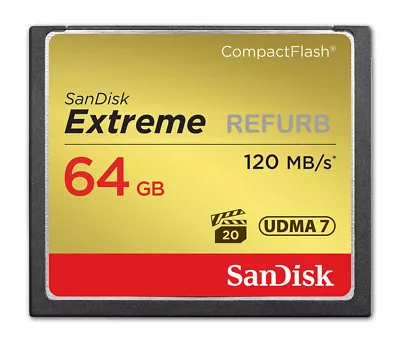 SanDisk CF Extreme 64GB 120MB/s CompactFlash Memory Card SDCFXS-64G 64 GB • $29.99