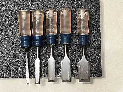 Vintage Craftsman 5 Piece Wood Chisel Set -1/4 To 1 1/4  • $21