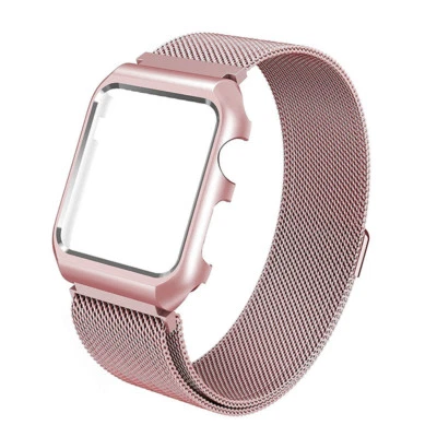 $16.99 • Buy Milanese Metal Strap Band +case For Apple Watch Series 5 4 3 2 6 Iwatch 40 44 38