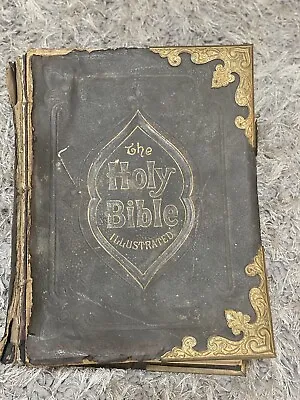 £499 • Buy Brown’s Self Interpreting Family Bible Old & New Testaments Vintage Collectible