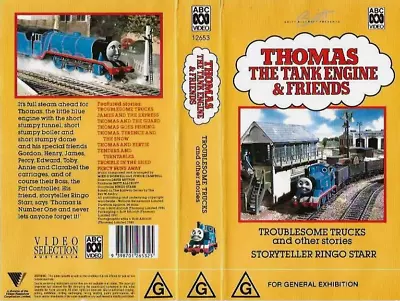 Thomas The Tank Engine Troublesome Trucks Narrated  Ringo Starr  Vhs Pal Rare • $19.99