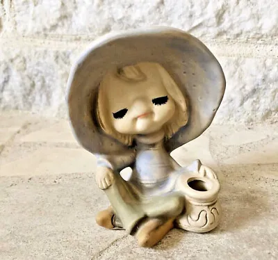 Vintage UCTCI Japan Poppet Trixie Girl Stoneware Figurine • $11.99