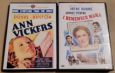 Irene Dunne DVD LOT: Ann Vickers & I Remember Mama Warner Archive Collection • $17.99