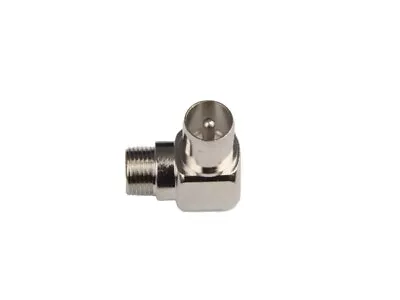 PAL Male Right Angle To F-Type Female Adaptor TV/Satellite/Pay-Tv • $5.25