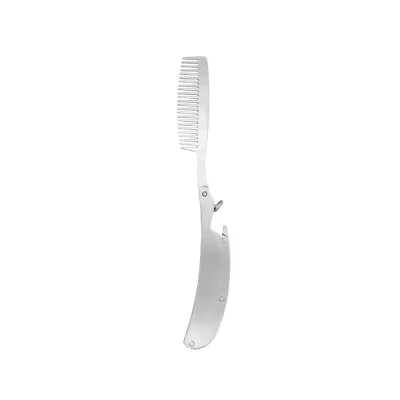 Mustache Comb Fine Tooth Beard Comb Metal Folding Pocket Comb Fine Tooth Comb • $10.44