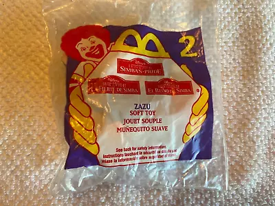 1998 McDonalds Happy Meal Toy Zazu #2 Lion King Simba's Pride New Sealed • $6