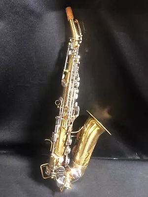 Vintage Evette Schaeffer Paris Curved Bb Soprano Saxophone Circa1962 7xxx SN • $3600