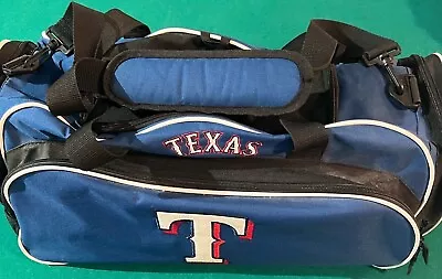 Vintage Texas Rangers MLB Authentic Dufflebag 20  Long 9  Tall  In Great Shape. • $24