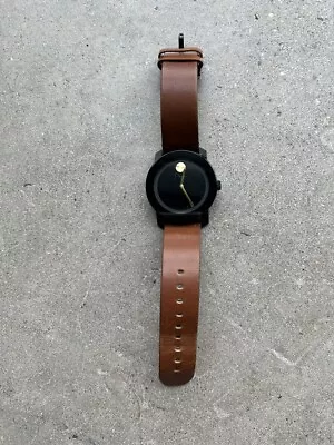 MOVADO BOLD Gent's Wristwatch WR SWISS MOVEMENT LEATHER BAND (CP2006465) • $99.99