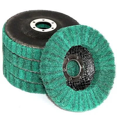 5PCS Metal Cleaning Polishing Wheel Pads 4-1/2 X7/8  Flap Disc For Angle Grinder • $16.19