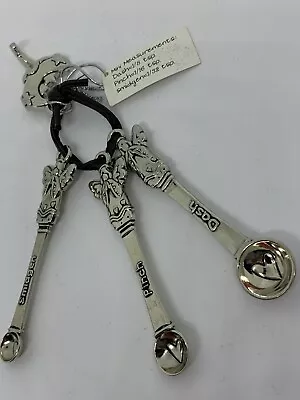 Ganz Midwest Metal Mini Measuring Spoons Angels & Moon Dash Pinch Smidgeon • $8.95