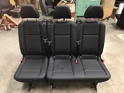 2016-2023 Mercedes Benz Metris Van Black Leather 3-Passenger Split Bench Seat • $895