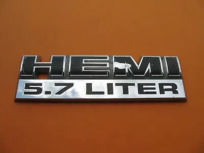 09 10 11 12 13 14 Dodge Ram 5.7 Liter Hemi Rear Side Emblem Logo Badge Sign 6831 • $15.20