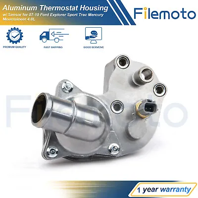 Aluminum Thermostat Housing W/ Sensor For 07-2010 Ford Explorer Sport Trac 4.0L • $35.99
