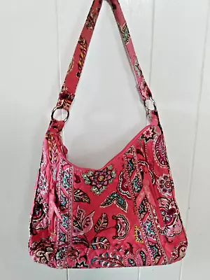 Pink Floral VERA BRADLEY Shoulder Bag PURSE Spring SUMMER Quilted Pockets • $11.90