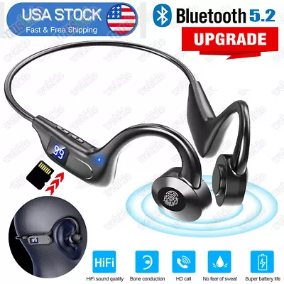 MP3 Player + Bluetooth Headset TWS Wireless Earphones Earbuds Headphones Stereo • $13.55