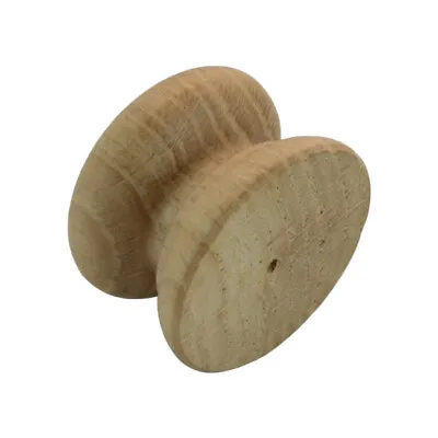 Oak Knobs Pack Of 2 Drilled Various Sizes Unfinished. Wooden Door Handles • £2.30