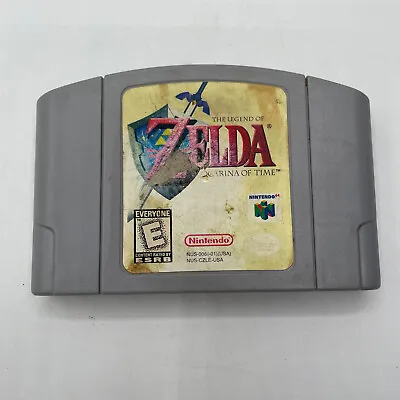 Zelda Ocarina Of Time Nintendo 64 N64 Authentic Tested & Working LABEL WEAR  • $32.54