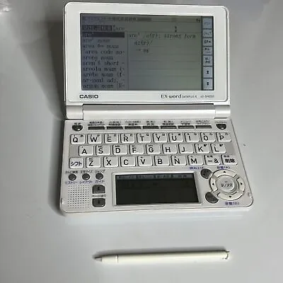 Casio EX-Word Dataplus 4 XD-SF6350 White Japanese English Electronic Dictionary • $89.99