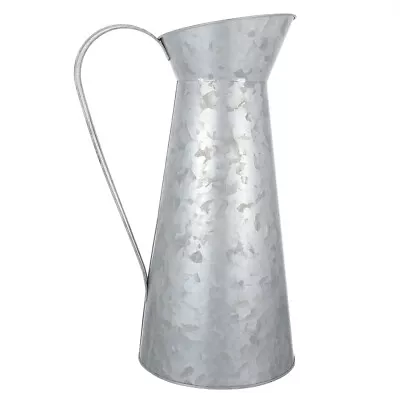 Chic Milk Can Rustic Flower Vase Farmhouse Pitcher Dark Grey Floor-RM • £12.88