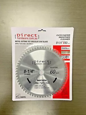 $34.90 • Buy 210mm - 60T Teeth - TCT Circular Saw Blades METAL STEEL ALUMINIUM Cutting 8-1/4