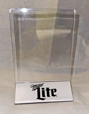 Miller Lite Light Table Top Beer Sign  Menu Holder -makes Great Picture Frames • $4