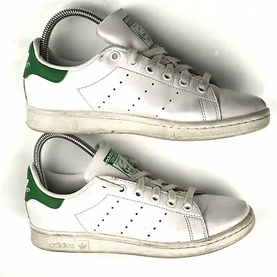 $28 • Buy Adidas Stan Smith White Green Sneakers Runners US5 + Free Postage