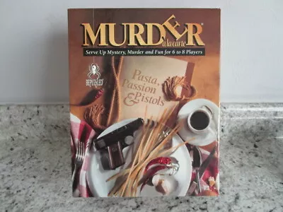 Murder A La Carte Mystery Dinner Party Kit Complete BePuzzled 1995 W/ Cassette • $19.99