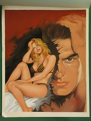 Sexy Blonde Bikini Babe Breasts Consejera Sexual Mexican Comic Cover Art Signed • $199.99