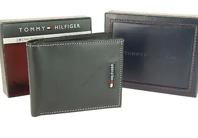 £28.99 • Buy Authentic Tommy Hilfiger Boxed Leather Wallet RFID Protection Bi Fold Black