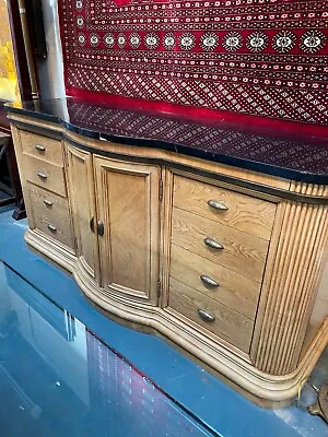 Large Marble Top Wood Dresser • $750