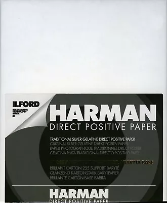 Ilford Harman Direct Positive Darkroom Paper B&W 11x14  Glossy FB - 10 Sheets • £80.32