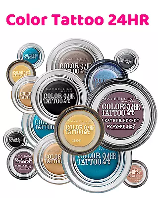 Maybelline Color Tattoo 24HR Gel Cream Eye Shadow NEW Assorted Shades • £5.39