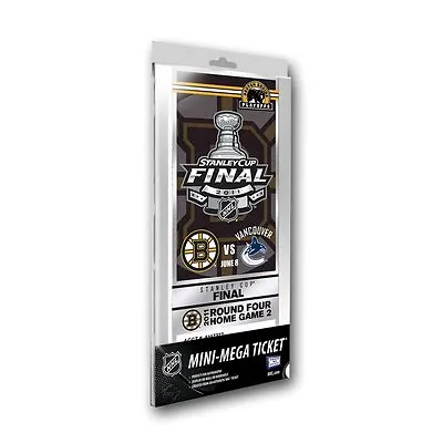2 Lot Boston Bruins Stanley Cup Final Mini Mega Tickets Game 1+2  • $29.59