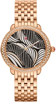 New Ladies' Michele Serein Mid Diamond Rose Gold Luxury Watch MWW21B000091 • $1650.75