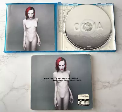 Marilyn Manson Mechanical Animals CD W/Slipcase & Hype Sticker! BLUE CASE! RARE! • $26.99