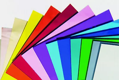 MIRROR Acrylic Perspex Sheet Custom Cut To Any Size All Colours A6 A5 And More • £5.50