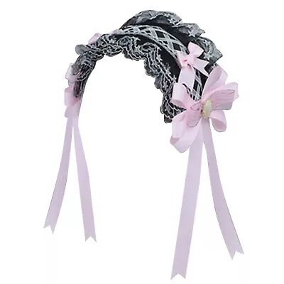 Cosplay Ribbon Headband Hairbands Gothic Headdress Punk Headwear Maid Style • $7.52