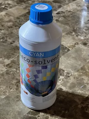 1L Cyan Eco-Solvent Ink For Roland Mutoh Mimaki & More; See Description • $20