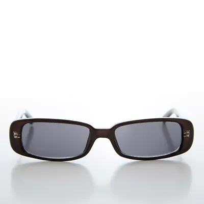 Sleek Rectangular Mod 90s Sunglasses Red- Hunter • $25