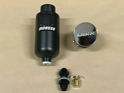 [SALE] Moroso -10AN Fitting Breather Tank W/ Filter (1 Quart Capacity) 85402 • $60.90