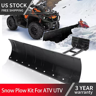 For ATV UTV Snow Plow Kit 45'' Steel Blade Complete Universal Mount Package • $999.99