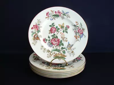 $55.21 • Buy Set Of 6 Wedgwood CHARNWOOD 9  Luncheon Plates Gold Trim
