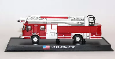 FIRE TRUCK 1:87 HP 75 E-ONE USA 2005 FIREMAN CAR Alloy Fire Engine Model • $29.99