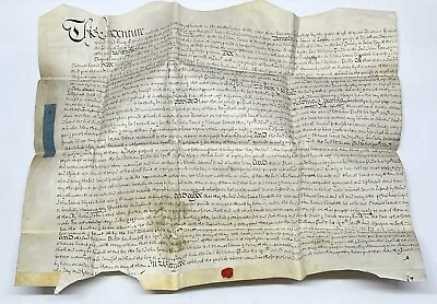 1724 Vellum Indenture Manuscript Document Handwritten In Black Ink Antique Old • $139.95